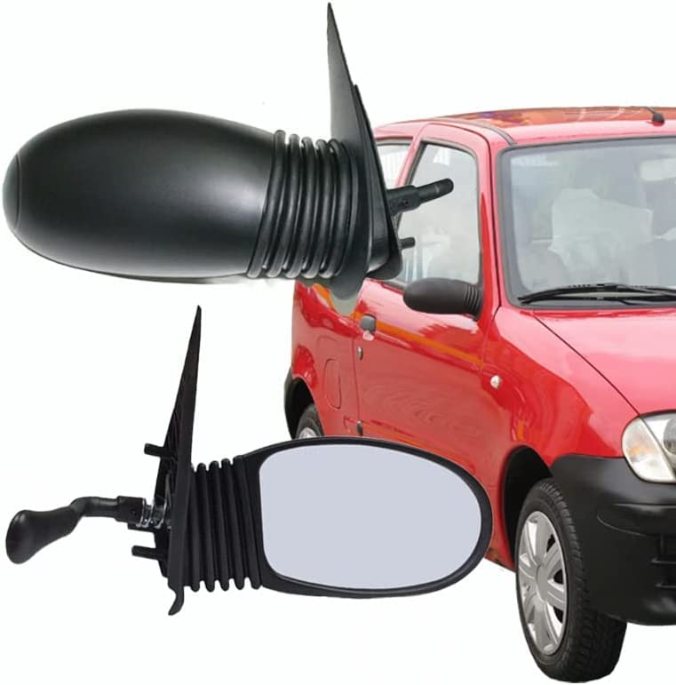 CG94 Specchietto Retrovisore F!AT - Seicento Esterno SINISTRO Completo con Specchio - Meccanico - Dal 1998 - Nero