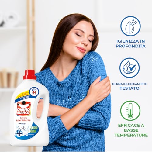 Omino Bianco - Detersivo Lavatrice Liquido, Igienizzante