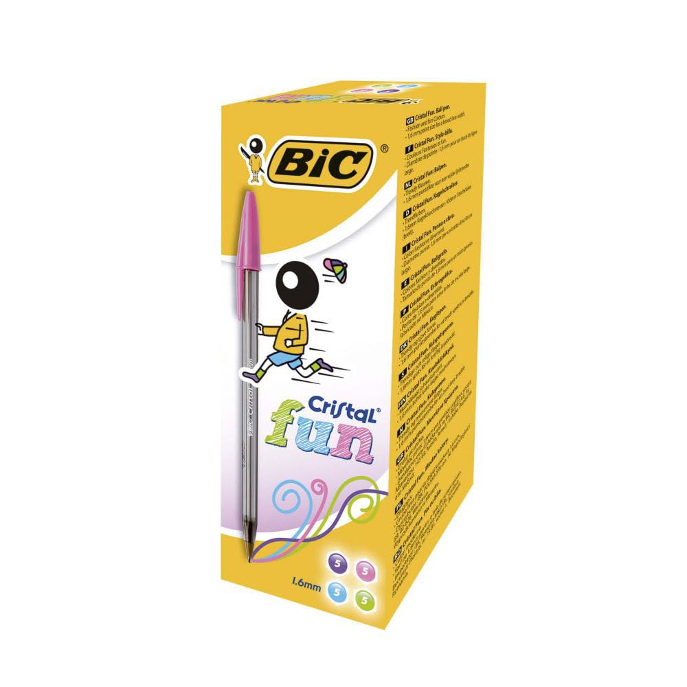BIC assortiti penna a sfera Cristal, 1.6 mm, confezione da 20 pezzi