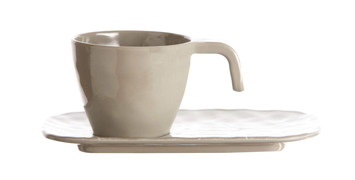 Marine Business tazzina e piattino, Grigio, Taglia Unica