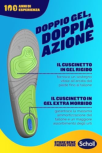 Scholl Solette GelActiv Scarpe Sportive, Solette con Tecnologia GelWave Ammortizzante, Comfort Tutto il Giorno per Persone Attive e in Movimento