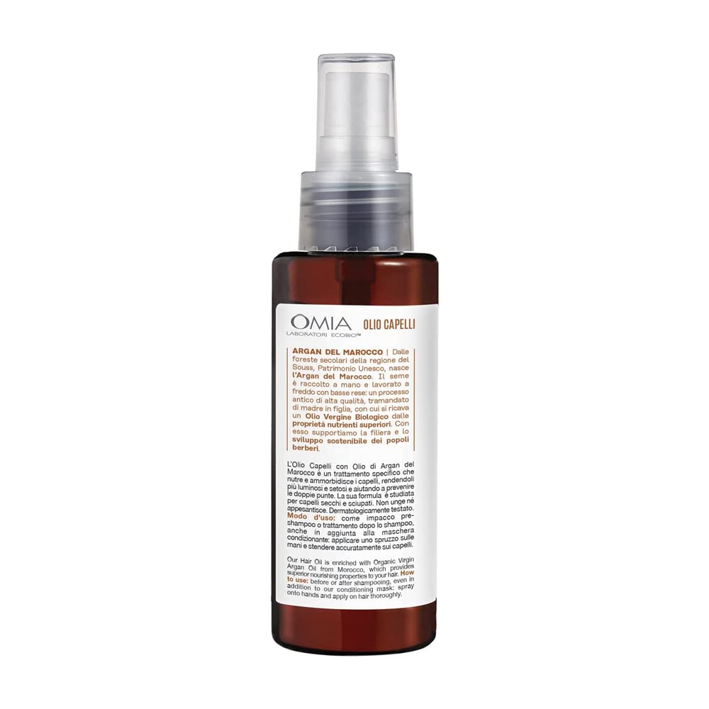 OMIA Olio Capelli Biologico Olio Di Argan 100 Ml