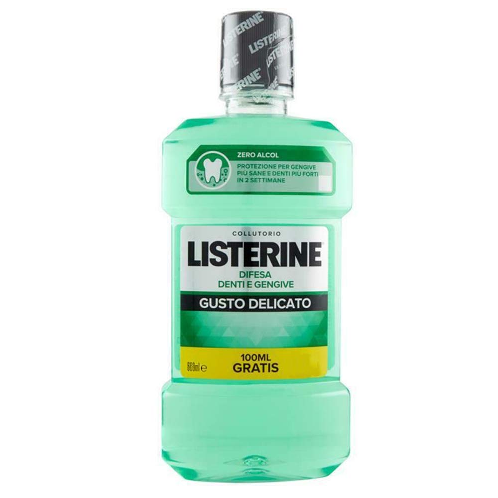 Listerine Bain de Bouche Protection Dents/Gencives - Bottiglia da 500 ml, lotto da 2