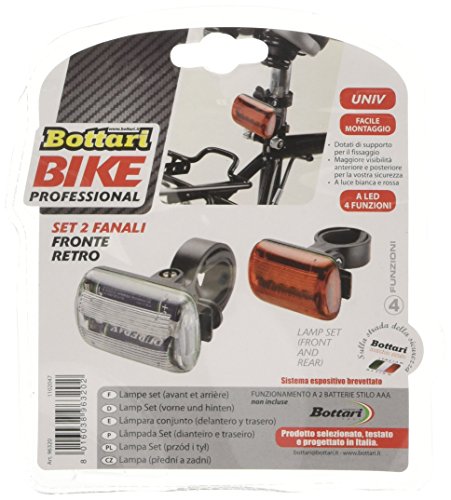 Bottari bicicletta da uomo illuminazione 2 funzioni luce anteriore per bicicletta con lampeggiante led-white