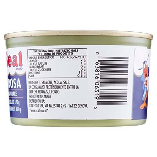Pink Seal Salmone Rosa del Pacifico al Naturale, 213g