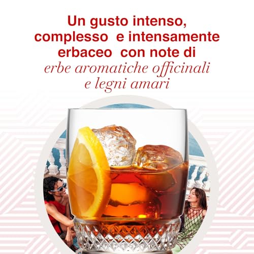 MARTINI Rosso Vermouth Aperitivo, 14,4% ABV, 100cl / 1L, Vermouth Infuso con Erbe Aromatiche