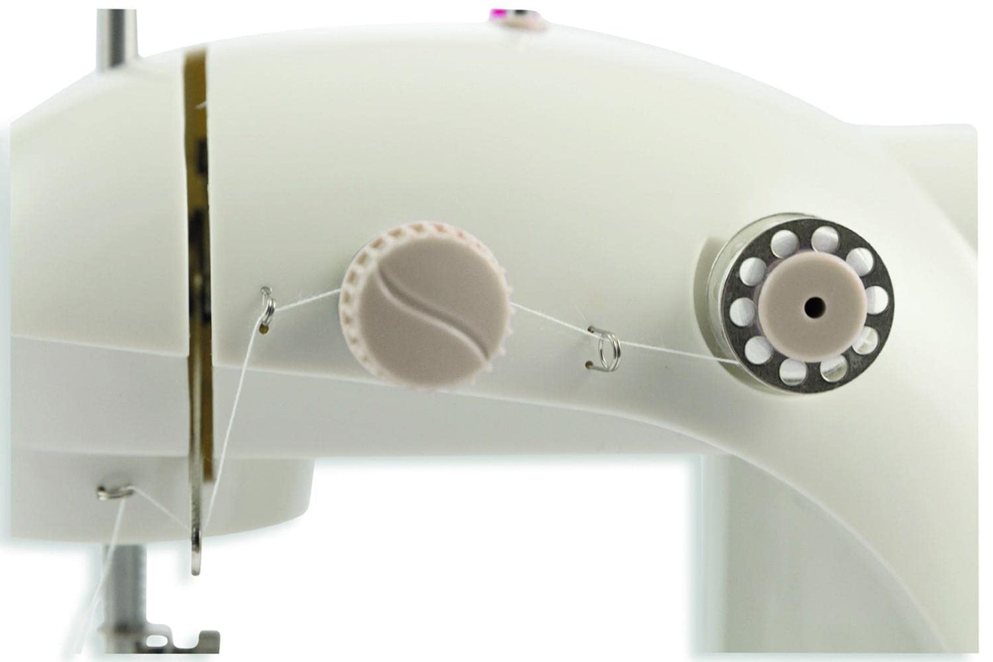 Galileo Casa 2193213 Mini Macchina da Cucire Bianco/Grigio