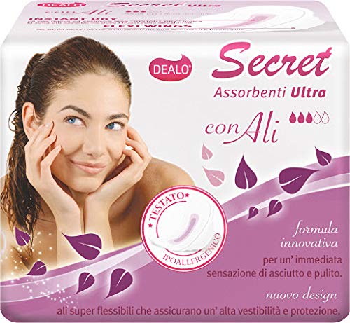 Dealo Secret Assorbenti Ultrasottili x 10 Normal Giorno Con Ali