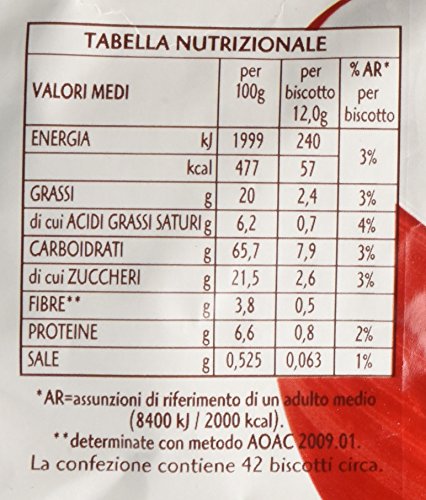 Pavesi Biscotti Frollini Gocciole Cioccolato, 12 Pack da 500 g Senza Olio di Palma