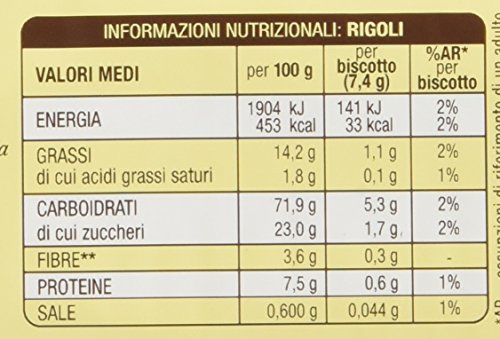 Mulino Bianco - Biscotti Rigoli
