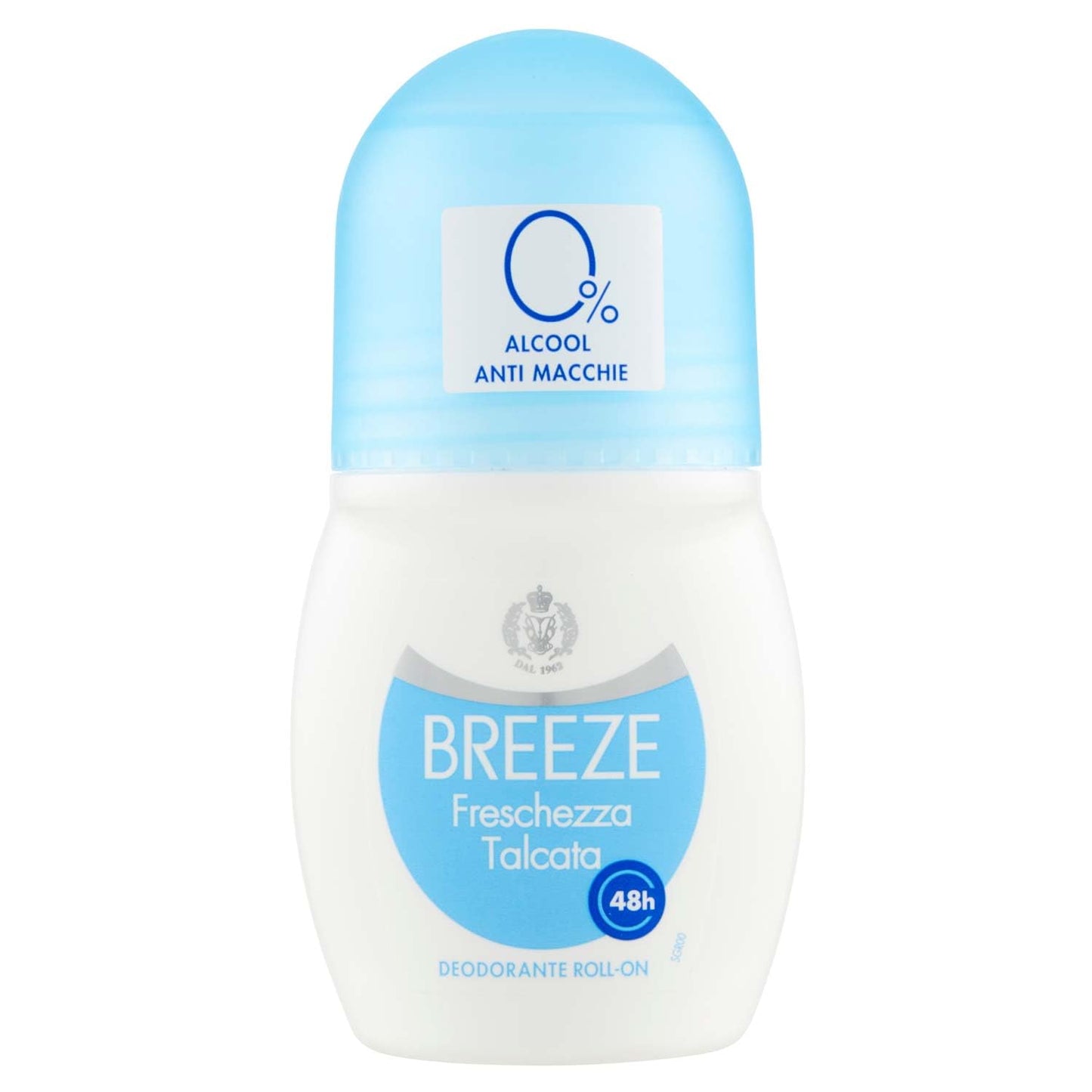 Breeze Deodorante Roll On Talco 50ml, 50ml