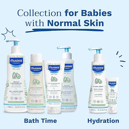 Mustela Salviette Detergenti, Avocado Naturale Perseose e Aloe Vera - 70 Pezzi
