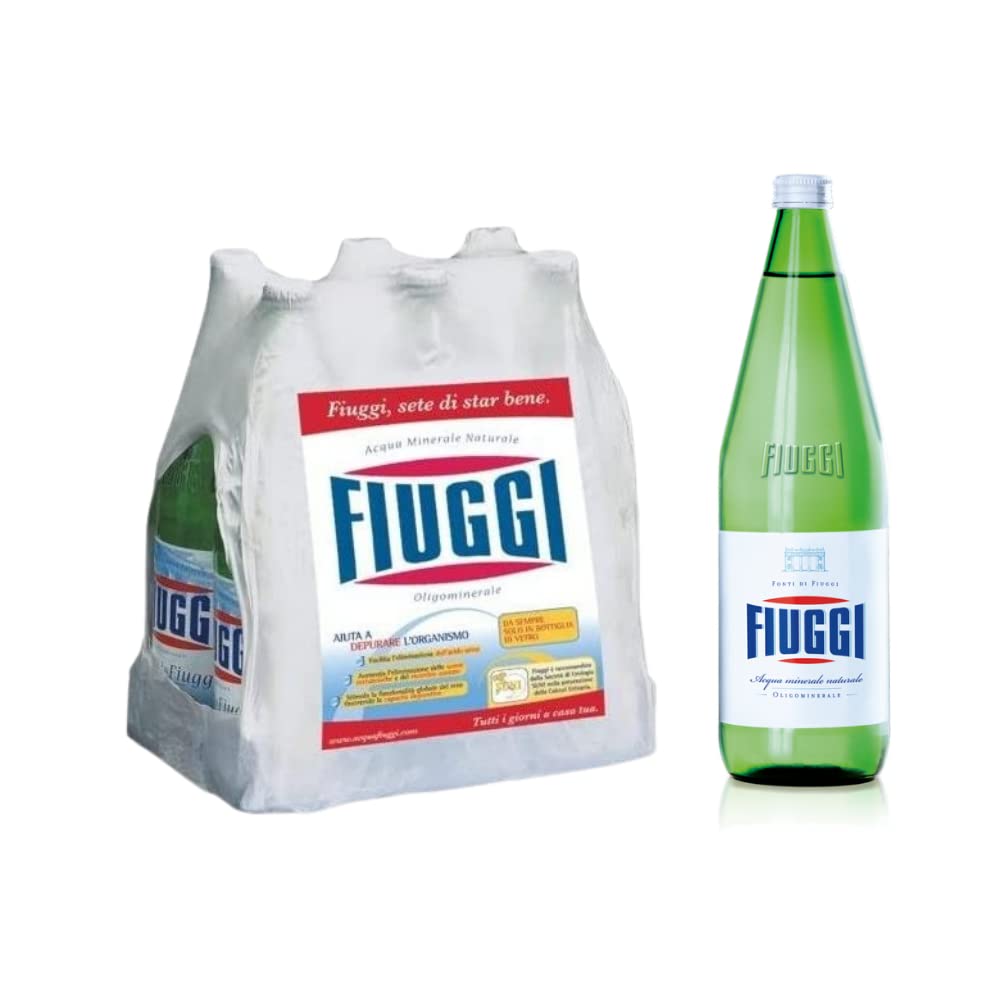 Acqua Fiuggi Naturale 24 Bottiglie Vetro Da 1 Litro