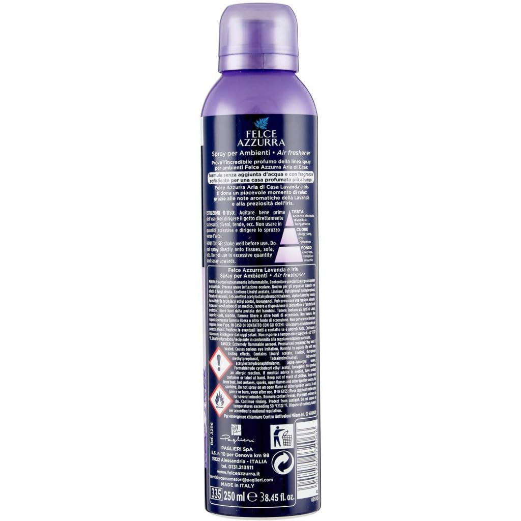 Felce Azzurra Lavanda Deodorante Ambienti, 24 confezioni da 250 ml