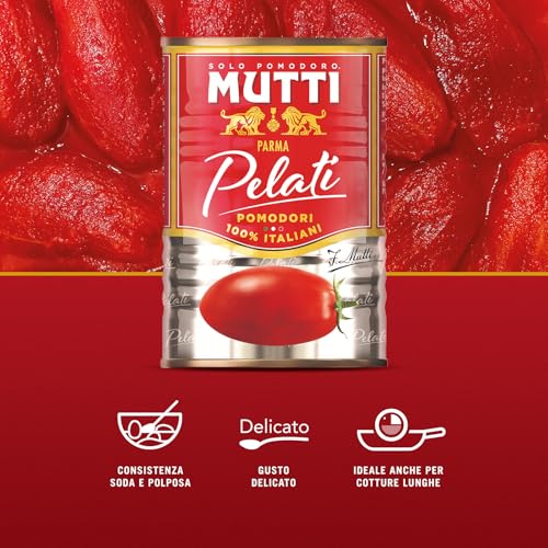 MUTTI - Pomodori Pelati, 400g, Confezione da 6 unità