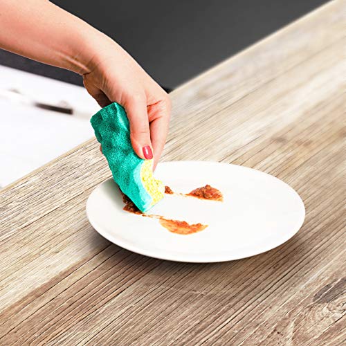 Vileda Glitzi Always Clean 2 Spugne Abrasive, Giallo/Verde