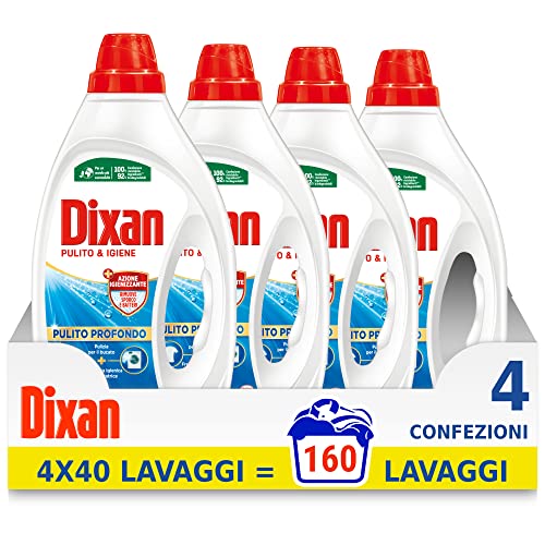 Dixan Detersivo Lavatrice Liquido Igiene, confezione da 160 lavaggi