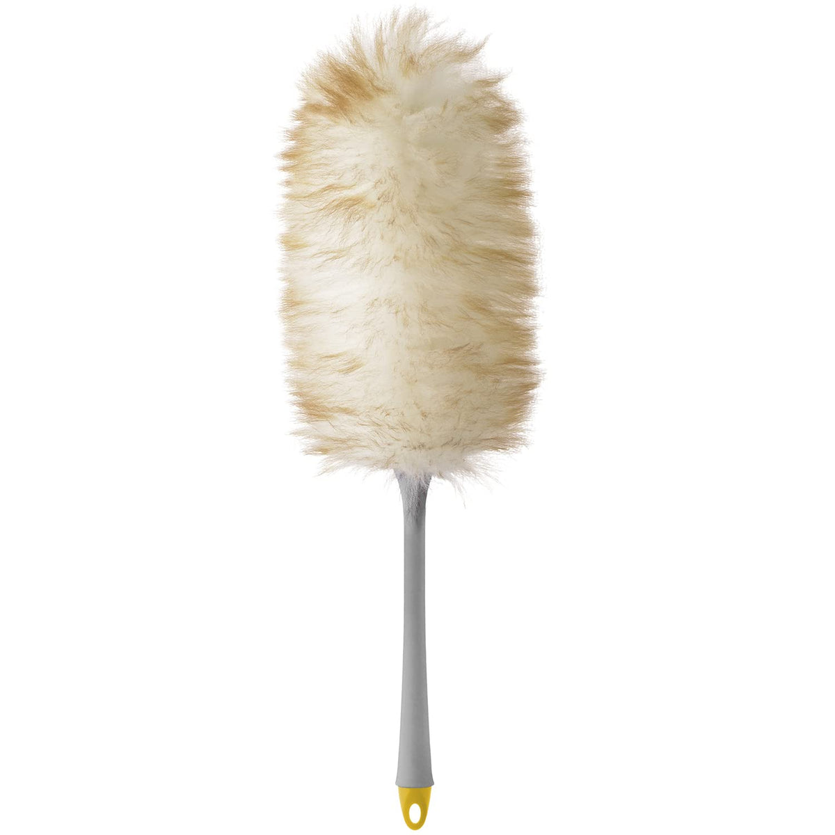 Apex Piumino Spolverino in Vera Lana Merinos con Manico Ergonomico e Attacco Universale – Trattiene la Polvere Senza Graffiare, 55 cm