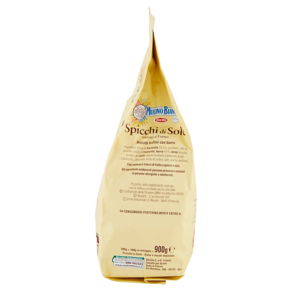 6x Mulino Bianco Spicchi di Sole Biscotti Italiani Biscotti 900g