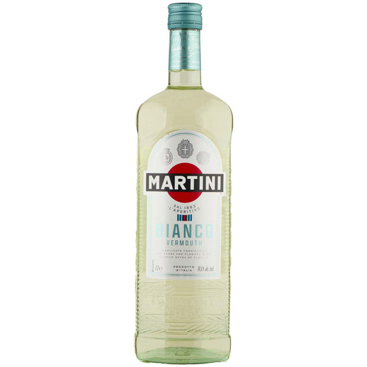 MARTINI Bianco Vermouth Aperitivo, 14,5% ABV, 100cl / 1L, Vermouth Italiano Infuso con Erbe Aromatiche e Fiori