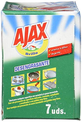 Ajax – Spugnette abrasive jabonosos (7 pezzi) – [Confezione da 12]