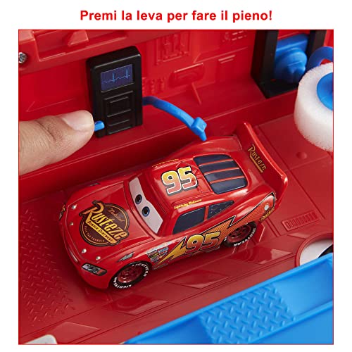 Mattel Disney Pixar Cars - Mack Trasformabile Playset, Giocattolo 2 in 1 con Camion e Officina per la Messa a Punto, con Lanciatore, Ponte, Giocattolo per Bambini 3+ Anni