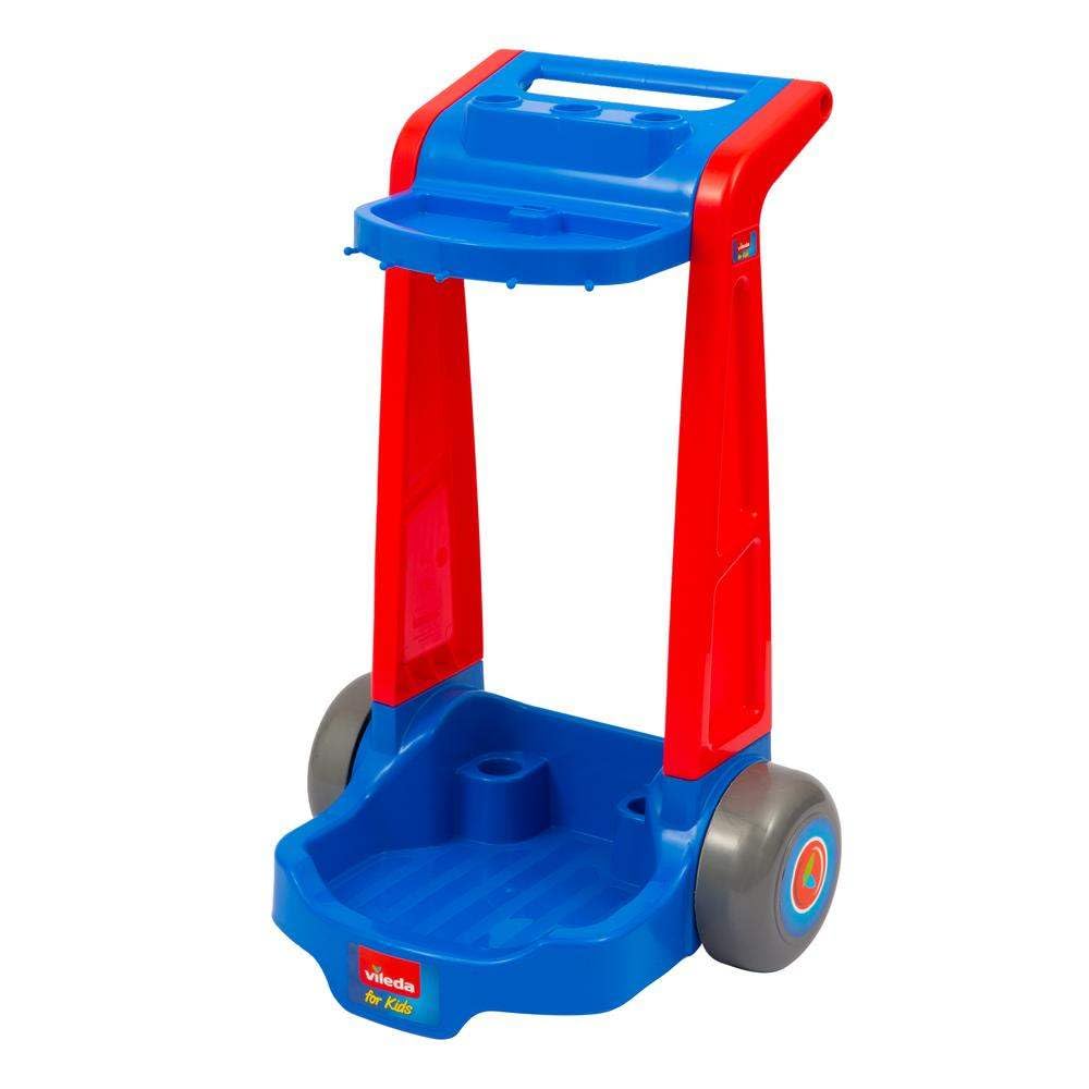 Grandi Giochi - Trolley Pulizia Vileda for Kids, L'Originale Versione Giocattolo con Scopa, Battipanni, Mocio e Secchio, IAM01200