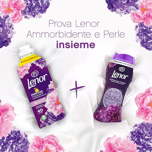 LENOR Ammorbidente Lavatrice Concentrato, 200 Lavaggi (8X525), Ametista Rosa E Note Di Muschio