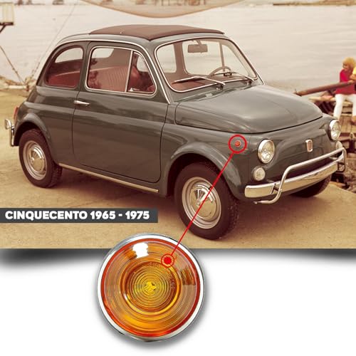 CG94 - Fanale Laterale Compatibile per Auto F. 500 FL DX=SX Arancio