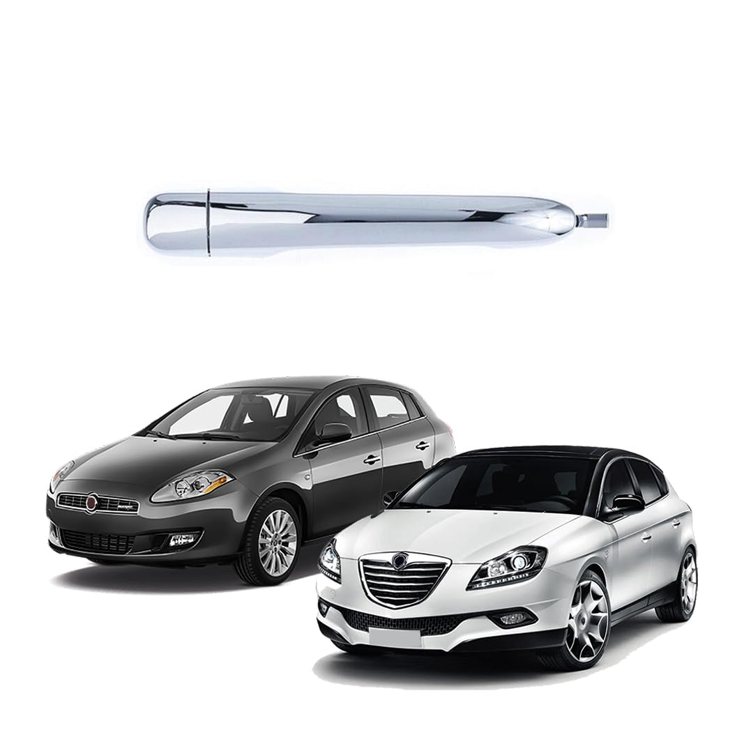 CG94 - Maniglia Esterna Cromata Compatibile con Fi!at Bravo 2007 e Lanc!ia Delta 2008 | Sostituzione OEM 735440869 | Design Italiano, Cromato