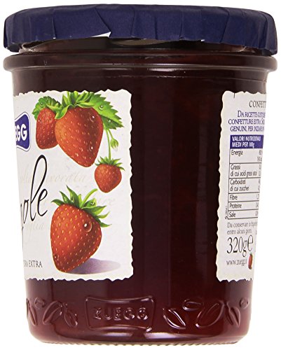 Zuegg - Fragole, Confettura Extra - 12 pezzi da 320 g [3840 g]