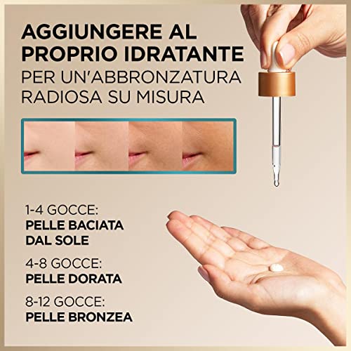 Garnier Gocce Viso Autoabbronzanti Natural Bronzer, Per un effetto Uniforme e Naturale, A Rapido Assorbimento, Azione Idratante, Con Acido Ialuronico e Acqua di Cocco, Ambre Solaire, 30 ml