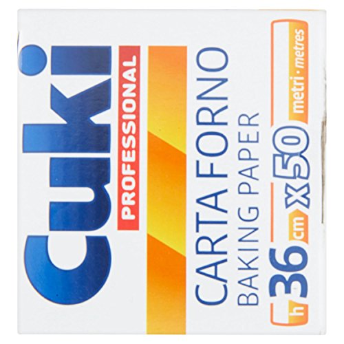 Cuki Carta Forno antiaderente su entrambi i lati - 50 metri - larghezza 36 cm - 1 confezione