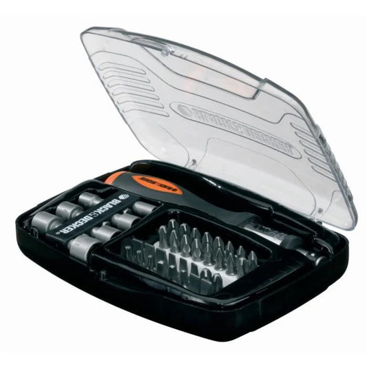BLACK & DECKER - Set cacciavite a cricchetto, A7062,Set 40 pezzi