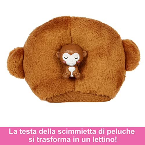 Barbie Dolls and Accessories, Cutie Reveal Doll with Elephant Plush Costume & 10 Surprises Including Color Change, Jungle Series