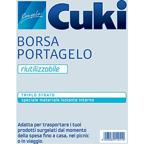 Cuki - Congela, Borsa Portagelo Riutilizabile, Triplo Strato , 1 Pezzo