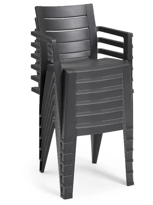 Keter 246188 Julie - Sedia da Giardino Esterna, Grigio