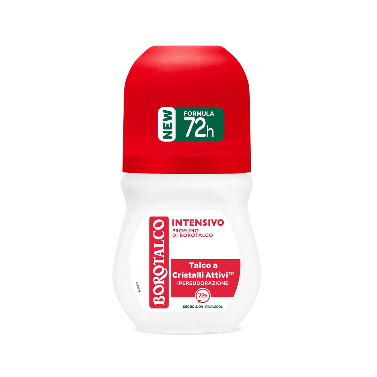 Borotalco, Deodorante Roll On Intensivo, Formula Senza Alcool e con Talco a Cristalli Attivi, Ipersudorazione, Profumo di Borotalco, 72h di Efficacia - 1 Flacone da 50 ml
