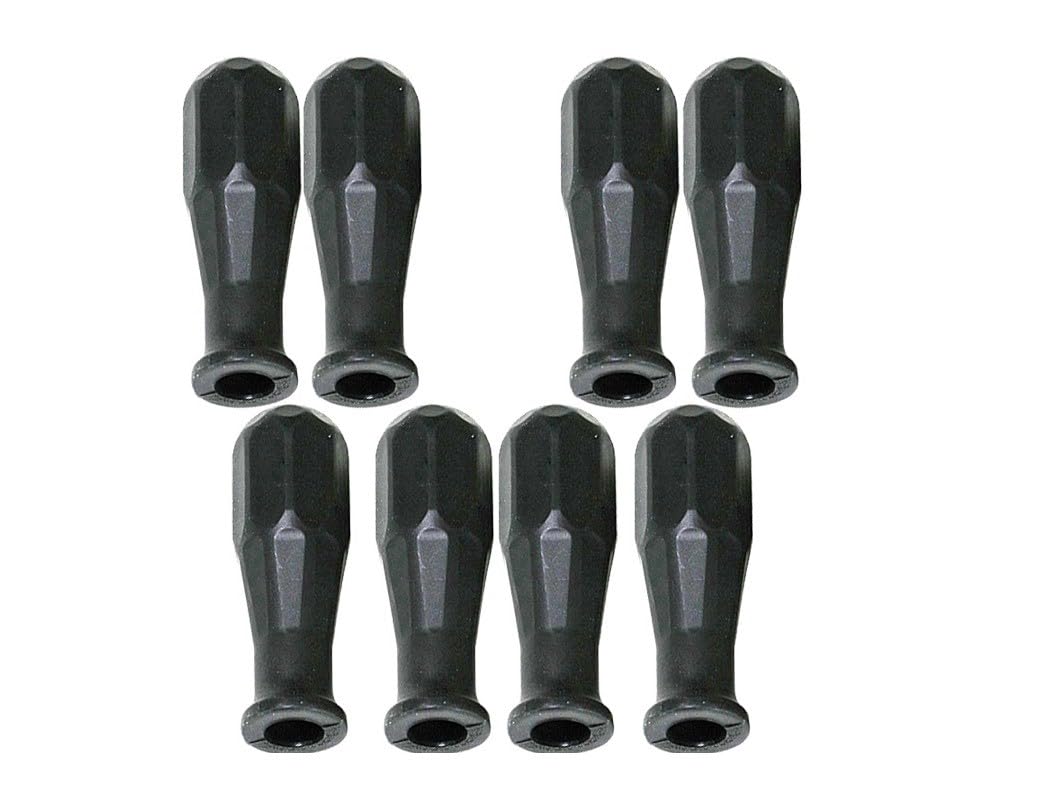 CG94 Blister di 8 manopole plastica Nera