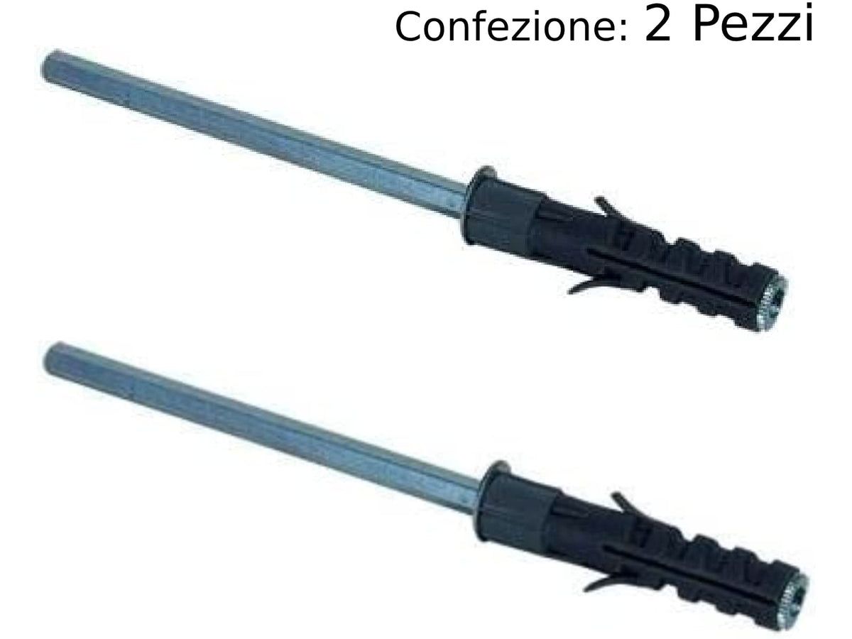 CG94 - Kit 2 Supporti Invisibili per Mensole | Reggi mensola a Scomparsa Ø 8 x 100 mm | Sistema di Fissaggio in Acciaio, Lega di acciaio