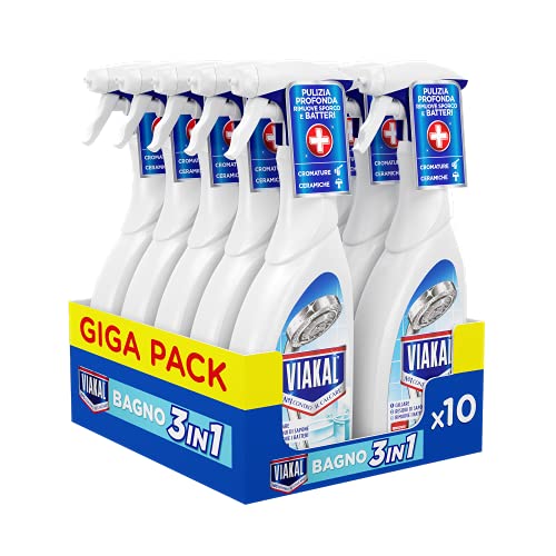 Viakal Anticalcare, Detersivo Spray per Bagno, 1 bottiglia da 500 ml,