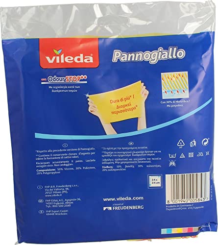 Vileda Panno Giallo, 3 Pezzi