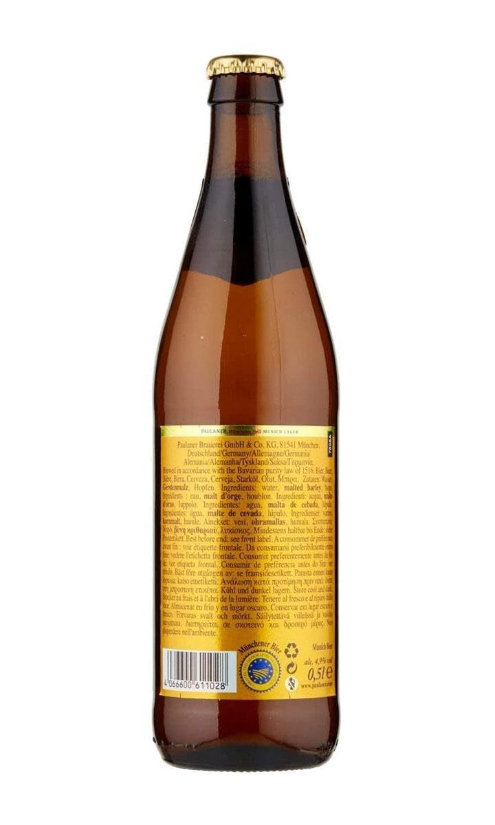 Paulaner Munchner Hell Premium Lager 33cl 4,9% vol. Confezione da 24
