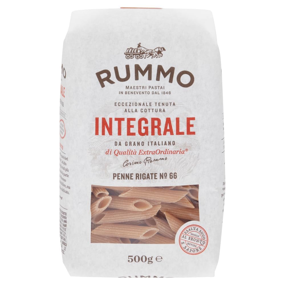 Rummo Pasta Integrale Confezione Prova, 6 diversi tipi di pasta integrale,Pasta Italiana 12x500g