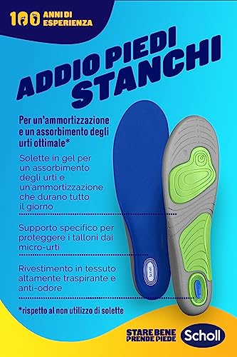 Scholl Solette GelActiv Scarpe Sportive, Solette con Tecnologia GelWave Ammortizzante, Comfort Tutto il Giorno per Persone Attive e in Movimento