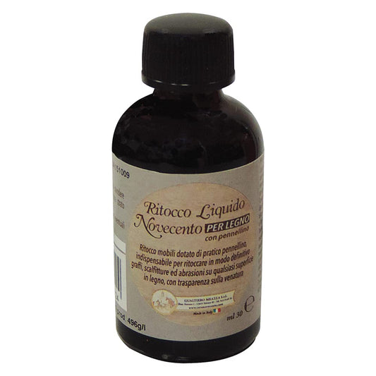 Cera Novecento 9243 Ritocco Mobili Liquido con Pennellino, Bianco, 30 ml