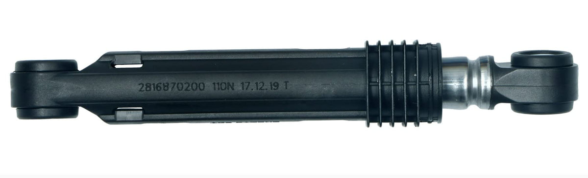 CG94 - AMMORTIZZATORE PER LAVATRICE -110N, FORI: Ø11+11MM. LUNGHEZZA: MIN. 185MM, MAX. 260MM.