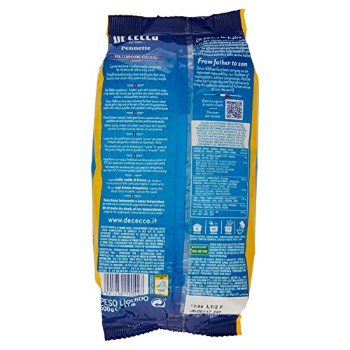De Cecco Pasta 500 Pennette - [confezione da 24]
