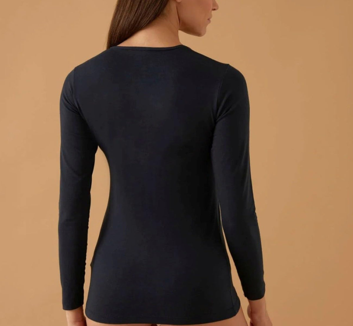 JADEA 4100 - Maglia Girocollo a Manica Lunga in Cotone Elastico garzato, Estremamente Coprente, Calda e Morbida, Adatta per Un Comfort ottimale e Una vestibilità Perfetta.