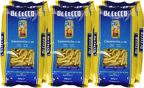 De Cecco Casareccia n° 88, Pasta di Semola di Grano Duro - 3 kg (500 g x 6)